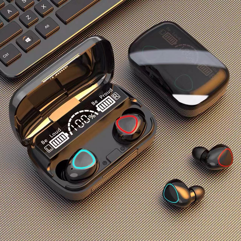 M10 Earbuds Bluetooth 5.3 Earphones 3500mAh Charging Box