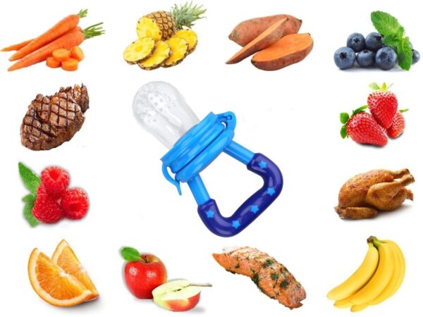 (COMBO) BABY SPOON FEEDER SILICONE BOTTLE FEEDING WITH FREE FRUIT PACIFIER TODDLER