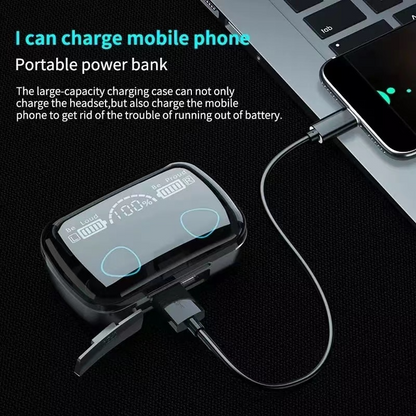 M10 Earbuds Bluetooth 5.3 Earphones 3500mAh Charging Box