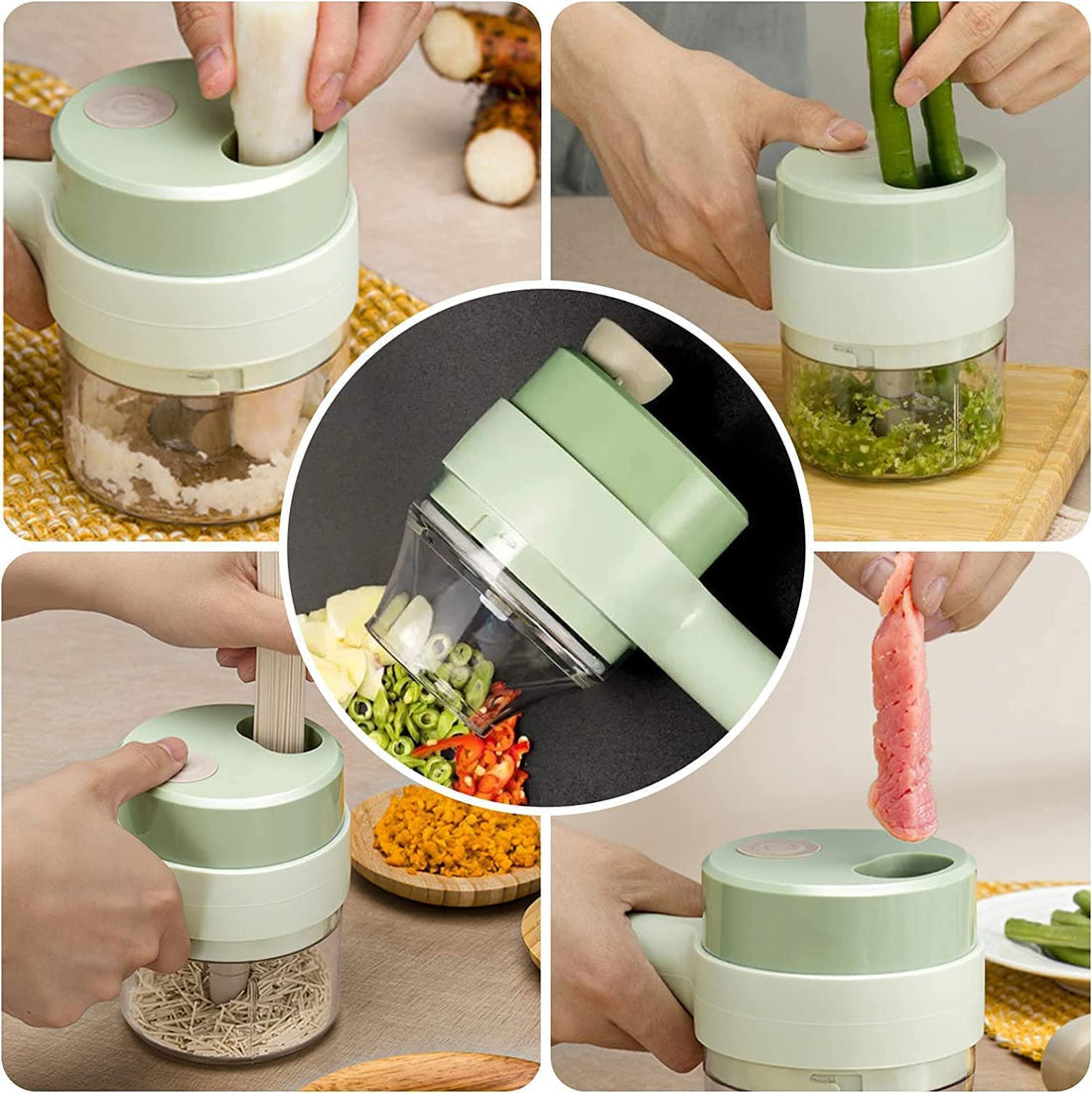 New Electric Handheld Cooking Hammer Food Chopper