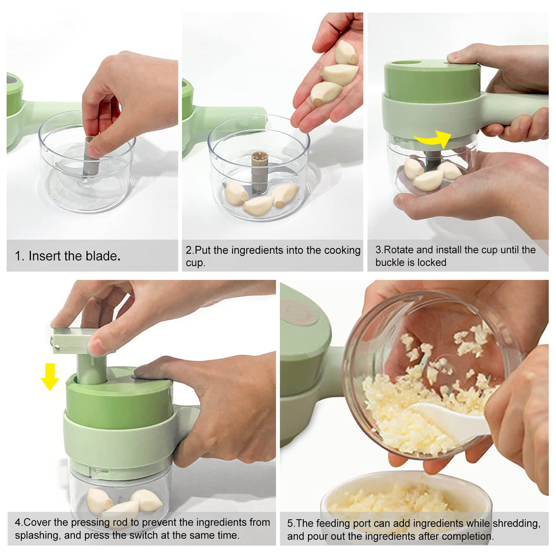New Electric Handheld Cooking Hammer Food Chopper