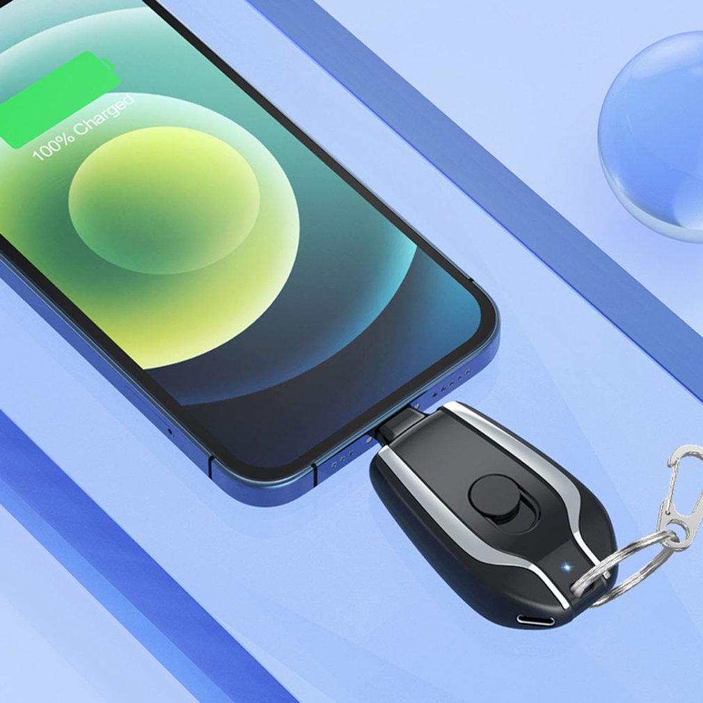 1500mAh Mini Power Emergency Pod Keychain battery Pack .