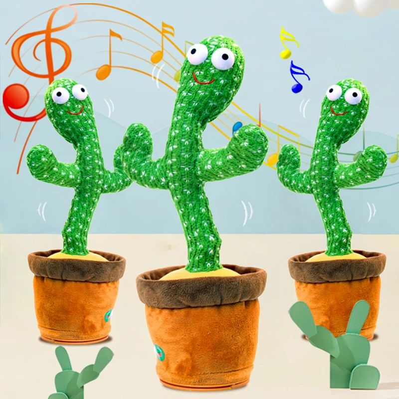 Funny Talk-Back Dancing Cactus