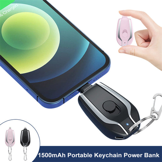 1500mAh Mini Power Emergency Pod Keychain battery Pack .