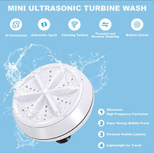 Mini Washing Machine Portable Ultrasonic Turbine Washer