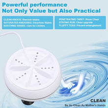 Mini Washing Machine Portable Ultrasonic Turbine Washer