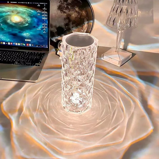 16 Colors Diamond Rose Crystal Lamp