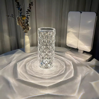 16 Colors Diamond Rose Crystal Lamp