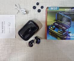 M10 Earbuds Bluetooth 5.3 Earphones 3500mAh Charging Box
